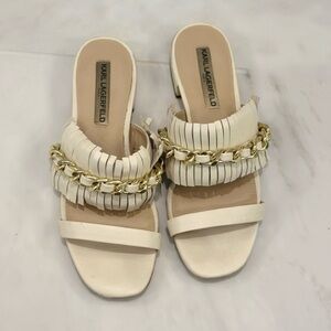 Karl Lagerfeld Tassel Chain Sandals